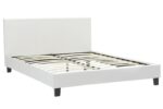 Κρεβάτι Nevil 150x200 PU χρώμα λευκό ματ - Image 3