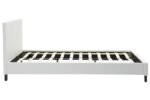 Κρεβάτι Nevil 150x200 PU χρώμα λευκό ματ - Image 5