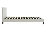 Κρεβάτι Nevil 100x200 PU χρώμα λευκό ματ - Image 3