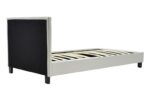 Κρεβάτι Nevil 100x200 PU χρώμα λευκό ματ - Image 4
