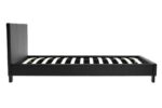 Κρεβάτι Nevil 100x200 PU χρώμα μαύρο ματ - Image 3
