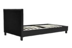 Κρεβάτι Nevil 100x200 PU χρώμα μαύρο ματ - Image 4