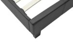Κρεβάτι Nevil 100x200 PU χρώμα μαύρο ματ - Image 6