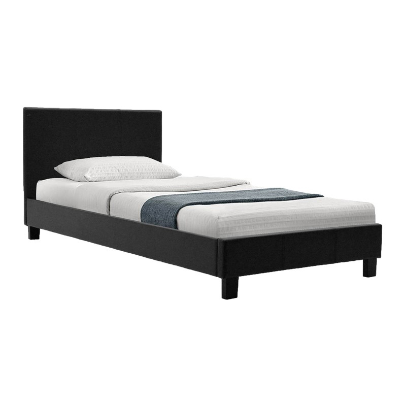 product_pako_006-000014 Κρεβάτι Nevil 100x200 PU χρώμα μαύρο ματ - Image 1