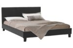 Κρεβάτι Nevil 150x200 PU χρώμα μαύρο ματ - Image 2