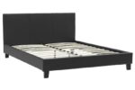 Κρεβάτι Nevil 150x200 PU χρώμα μαύρο ματ - Image 3