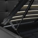 Κρεβάτι Roi 160x200 PU μαύρο ματ + αποθηκευτικό χώρο - Image 7