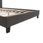 Κρεβάτι Nevil 150x200 με ύφασμα χρώμα ανθρακί - Image 7