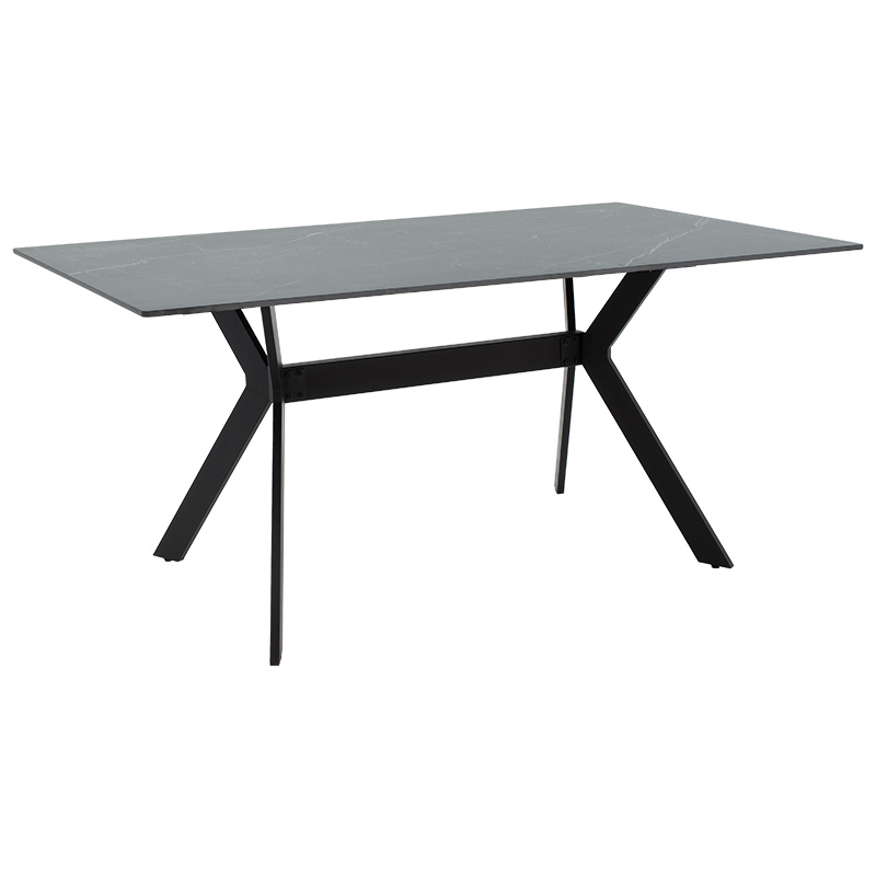 product_pako_029-000142 Τραπέζι Olivet sintered stone μαύρο μαρμάρου-μαύρο 180x90x75εκ - Image 1