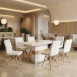 Τραπέζι Zoekrin Inart λευκό mdf 200x100x76εκ - Image 2