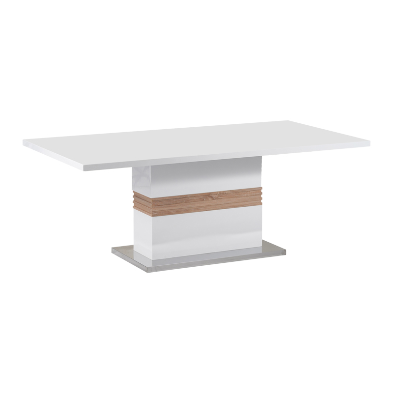 product_pako_029-000263 Τραπέζι Zoekrin Inart λευκό mdf 200x100x76εκ - Image 1