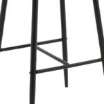 Σκαμπό bar Patrin ανθρακί pu-πόδι μέταλλο σε μαύρη απόχρωση (Σετ 2 τεμαχίων) - Image 8