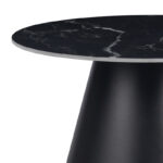 Βοηθητικά τραπέζια Fabrin Inart μαύρο μαρμάρου sintered stone-μαύρο μέταλλο - Image 4