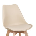 Καρέκλα Gaston PP-PU taupe απόχρωση- φυσικό πόδι 43x51x75εκ - Image 7