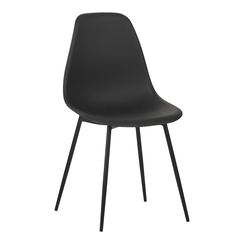 product_pako_029-000347 Καρέκλα Ballen pp μαύρο με μαύρα μεταλλικά πόδια 41.5x53x84.5εκ - Image 1