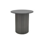 Βοηθητικό τραπέζι Dovel mdf-μέταλλο σε μαύρη απόχρωση Φ50x50εκ - Image 2