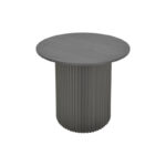 Βοηθητικό τραπέζι Dovel mdf-μέταλλο σε μαύρη απόχρωση Φ50x50εκ - Image 3