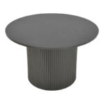 Τραπέζι Karulo mdf σε μαύρη απόχρωση Φ120x76εκ - Image 3