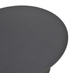 Τραπέζι Karulo mdf σε μαύρη απόχρωση Φ120x76εκ - Image 4