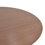 Τραπέζι Karulo mdf σε καρυδί απόχρωση Φ120x76εκ - Image 4