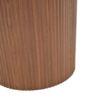 Τραπέζι Karulo mdf σε καρυδί απόχρωση Φ120x76εκ - Image 5