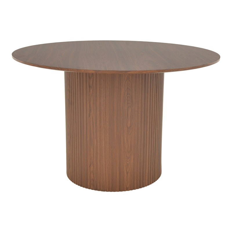 product_pako_029-000357 Τραπέζι Karulo mdf σε καρυδί απόχρωση Φ120x76εκ - Image 1
