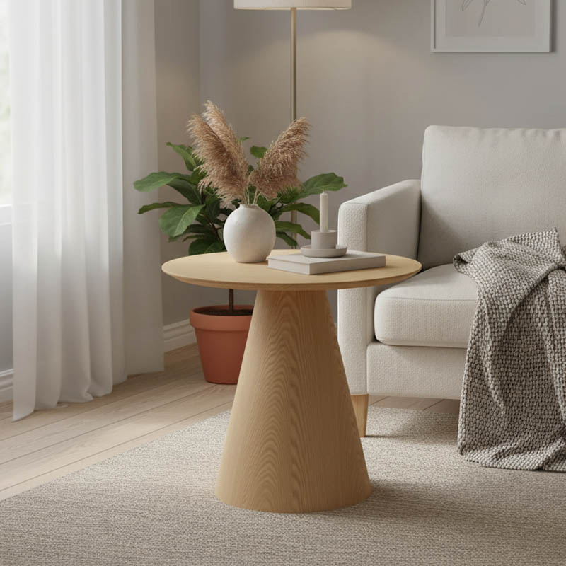 product_pako_029-000364 Βοηθητικό τραπέζι Donda mdf-μέταλλο sonoma Φ45x46εκ - Image 1