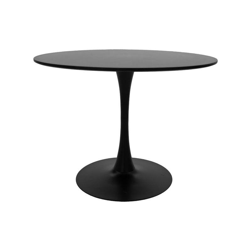 product_pako_029-000371 Tραπέζι Balou mdf σε μαύρη απόχρωση Φ80x73εκ - Image 1