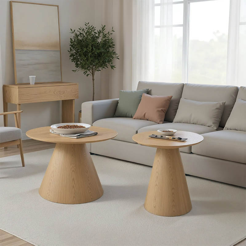 product_pako_029-000419 Tραπέζια σαλονιού Donda mdf-μέταλλο σετ 2τεμ. sonoma - Image 1