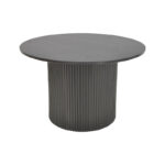 Tραπέζια σαλονιού Dovel mdf-μεταλλο σετ 2τεμ. μαύρο - Image 2