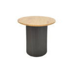 Tραπέζια σαλονιού Dovel mdf σετ 2τεμ. sonoma-μαύρο μεταλλο - Image 3