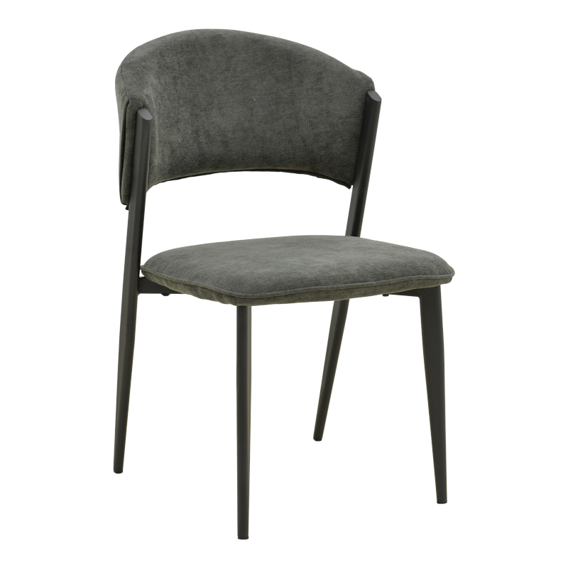 product_pako_029-000436 Καρέκλα Dolez ανθρακί ύφασμα-πόδι μαύρο μέταλλο 49x58.5x82εκ (Σετ 4 τεμαχίων) - Image 1