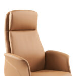 Καρέκλα γραφείου διευθυντή Derjio καφέ pu 68x66x115εκ - Image 2