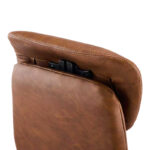 Καρέκλα γραφείου διευθυντή Ferka καφέ pu 64x71x120-128εκ - Image 7