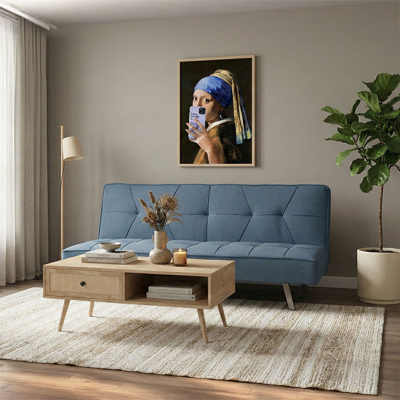product_pako_035-000024 Καναπές-κρεβάτι Travis 3θέσιος με ύφασμα ανοικτό μπλε 175x83x74εκ - Image 1