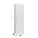 Στήλη Diamond1 λευκό gloss 50x35x187εκ - Image 6