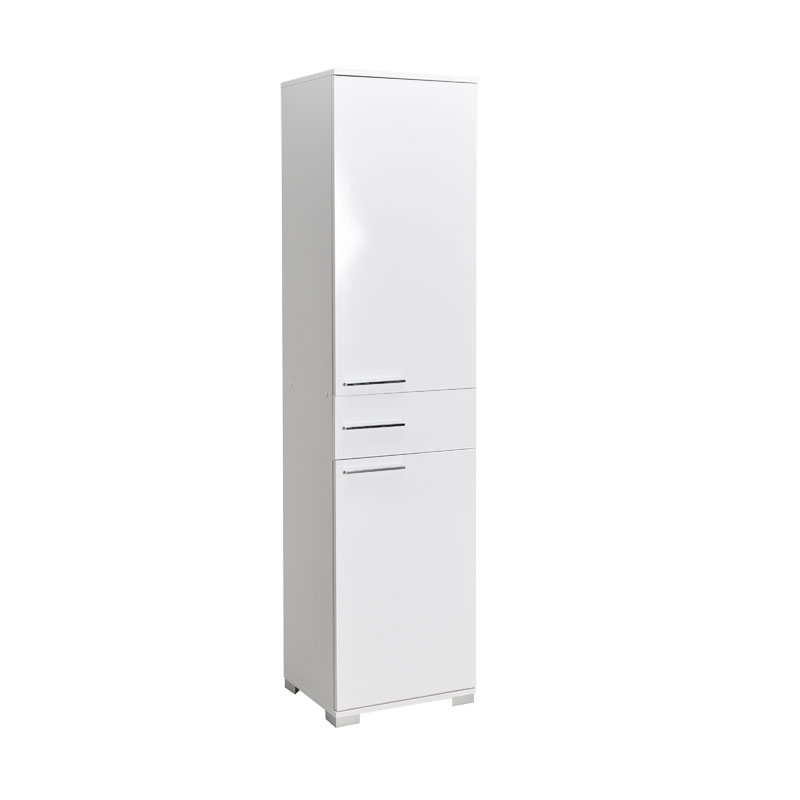 product_pako_039-000169 Ντουλάπα Chad με συρτάρια λευκό gloss 45x40x188εκ - Image 1