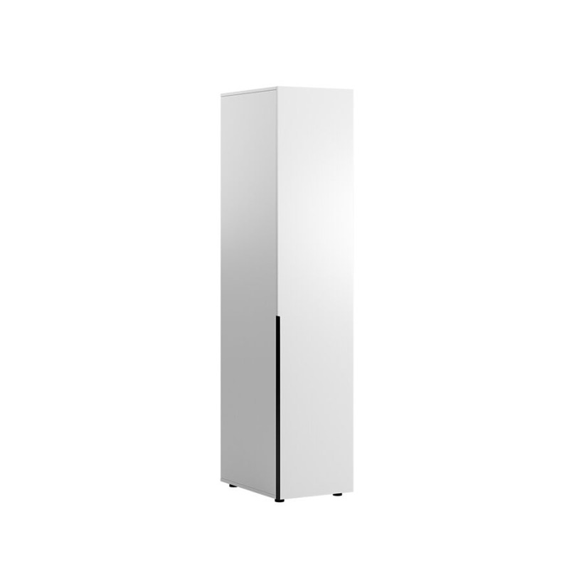 product_pako_039-000197 Ντουλάπα στήλη Oryana με ράφια σε λευκή diamont απόχρωση 45x62x210εκ - Image 1