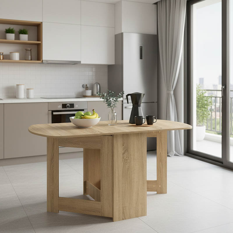 product_pako_049-000058 Τραπέζι Nadine πολυμορφικό-επεκτεινόμενο χρώμα sonoma 160x80x76.5εκ - Image 1