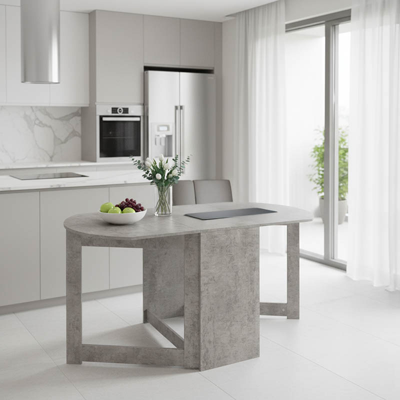 product_pako_049-000059 Τραπέζι Nadine πολυμορφικό-επεκτεινόμενο χρώμα γκρι antique 160x80x76.5εκ - Image 1