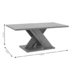 Τραπέζι σαλονιού Solange χρώμα sonoma 110x55x47.5εκ - Image 6