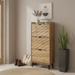 Παπουτσοθήκη Thelma 12 ζεύγων oak 60x23.8x131.6εκ
