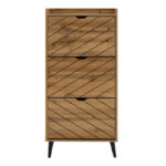 Παπουτσοθήκη Thelma 12 ζεύγων oak 60x23.8x131.6εκ - Image 4