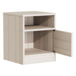 Κομοδίνο Foly με ένα ντουλάπι γκρι oak 40x40x50εκ - Image 2