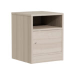 Κομοδίνο Foly με ένα ντουλάπι γκρι oak 40x40x50εκ