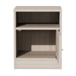 Κομοδίνο Foly με ένα ντουλάπι γκρι oak 40x40x50εκ - Image 4