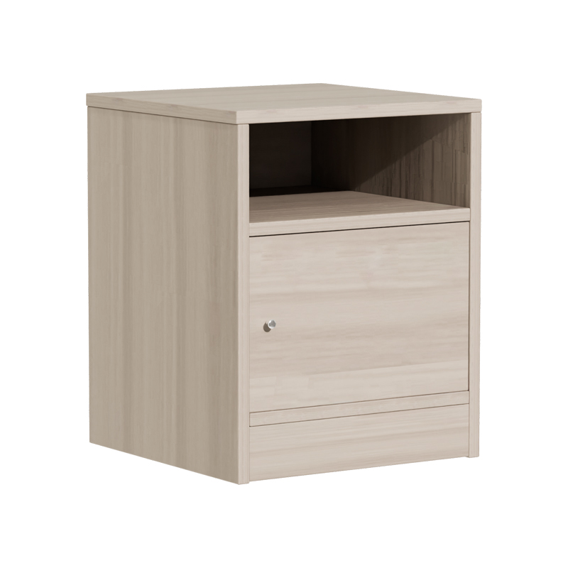product_pako_049-000070 Κομοδίνο Foly με ένα ντουλάπι γκρι oak 40x40x50εκ - Image 1