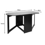 Τραπέζι Nadine πολυμορφικό-επεκτεινόμενο wenge 160x80x76.5εκ - Image 6