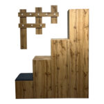 Έπιπλο εισόδου Nenich σε oak απόχρωση 150x37x180εκ - Image 3