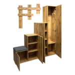 Έπιπλο εισόδου Nenich σε oak απόχρωση 150x37x180εκ - Image 4